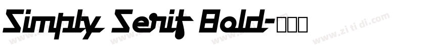 Simply Serif Bold字体转换 Simply Serif Bold字体转换
